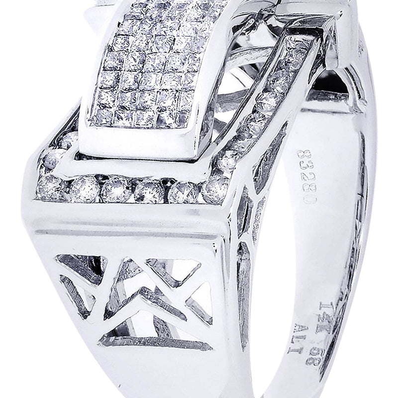 White Gold Mens Diamond Ring| 1.03 Carats| 9.72 Grams