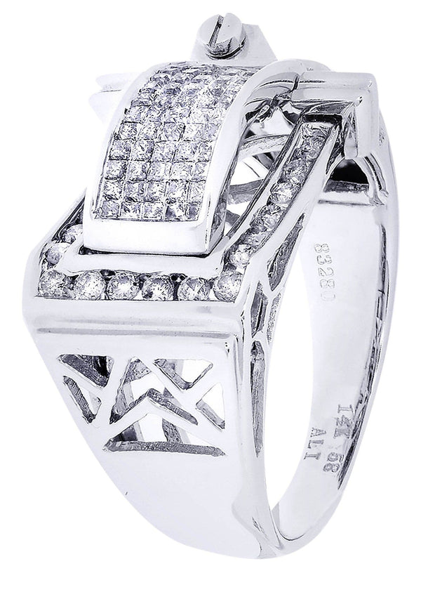 White Gold Mens Diamond Ring| 1.03 Carats| 9.72 Grams
