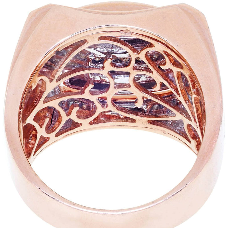 Rose Gold Mens Diamond Ring / Pinky Diamond Ring| 1.3 Carats