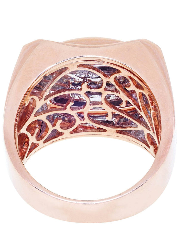 Rose Gold Mens Diamond Ring / Pinky Diamond Ring| 1.3 Carats