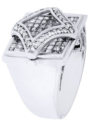 White Gold Mens Diamond Ring| 2 Carats| 11.15 Grams