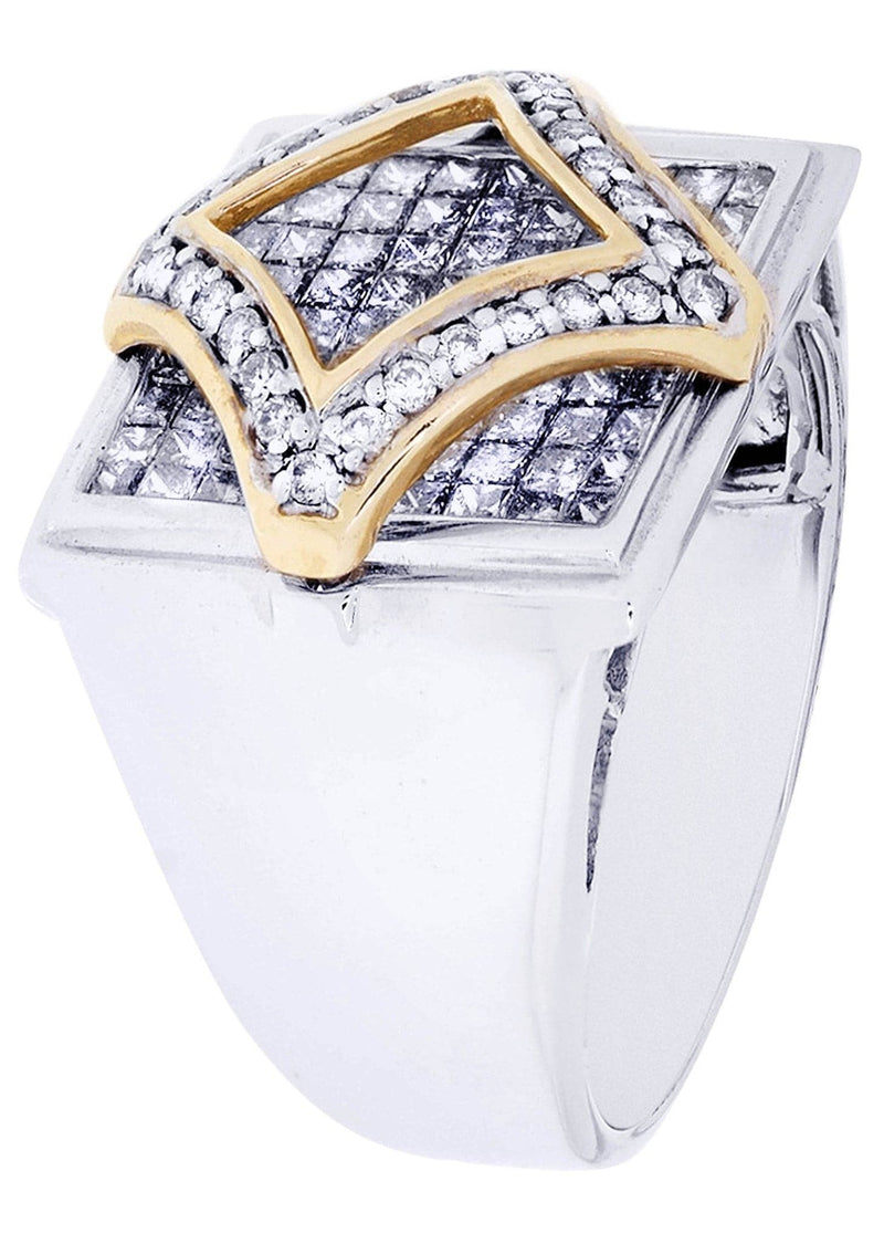 White Gold Mens Diamond Ring| 2.02 Carats| 11.8 Grams