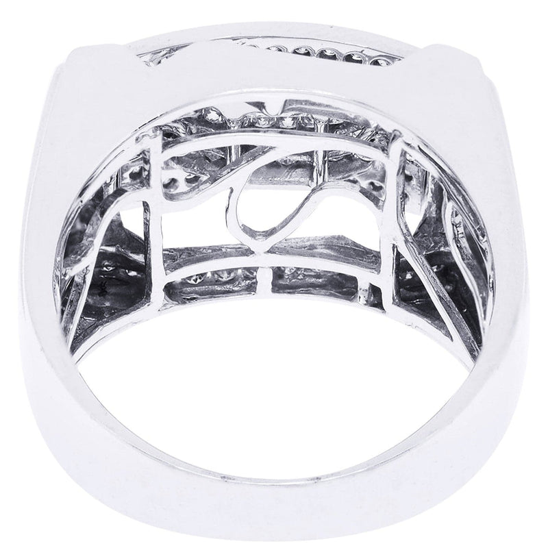 White Gold Mens Diamond Ring| 1.11 Carats| 13.37 Grams
