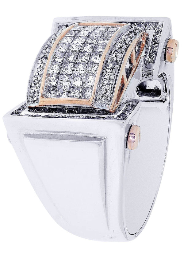 White Gold Mens Diamond Ring| 1.25 Carats| 13.76 Grams