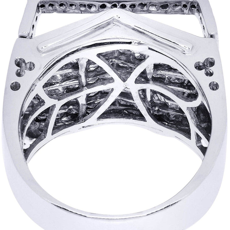 White Gold Mens Diamond Ring| 2.78 Carats| 13.79 Grams