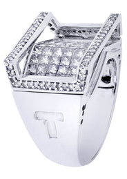 White Gold Mens Diamond Ring| 2.78 Carats| 13.79 Grams
