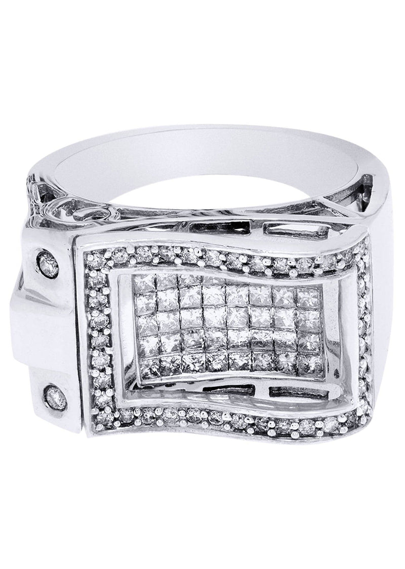 White Gold Mens Diamond Ring| 1.32 Carats| 14.04 Grams