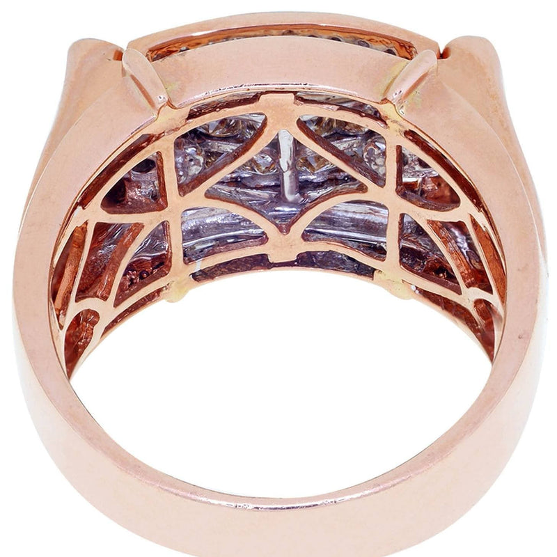 Rose Gold Mens Diamond Ring / Pinky Diamond Ring| 1.04 Carats
