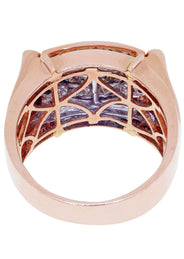 Rose Gold Mens Diamond Ring / Pinky Diamond Ring| 1.04 Carats