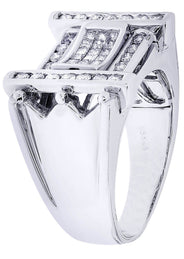 White Gold Mens Diamond Ring| 0.89 Carats| 12.3 Grams