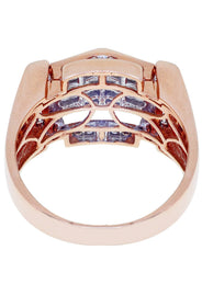 Rose Gold Mens Diamond Ring / Pinky Diamond Ring| 1.33 Carats