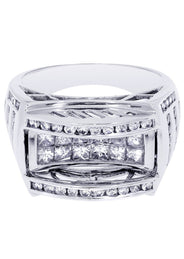 White Gold Mens Diamond Ring| 2.03 Carats| 12.21 Grams