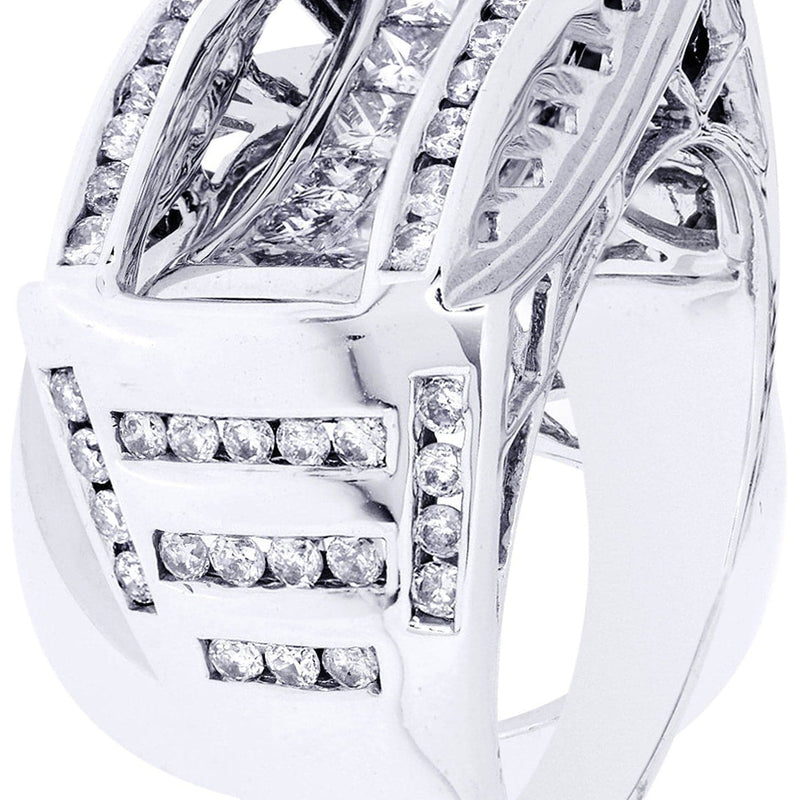 White Gold Mens Diamond Ring| 2.03 Carats| 12.21 Grams