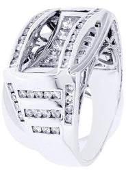 White Gold Mens Diamond Ring| 2.03 Carats| 12.21 Grams
