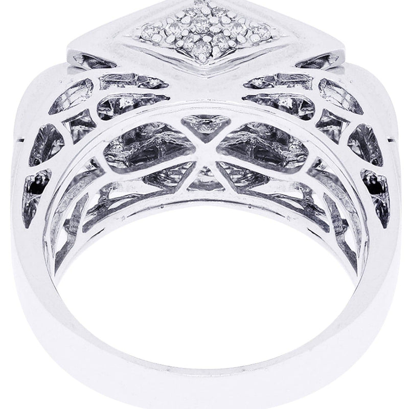 White Gold Mens Diamond Ring| 2.16 Carats| 11.15 Grams