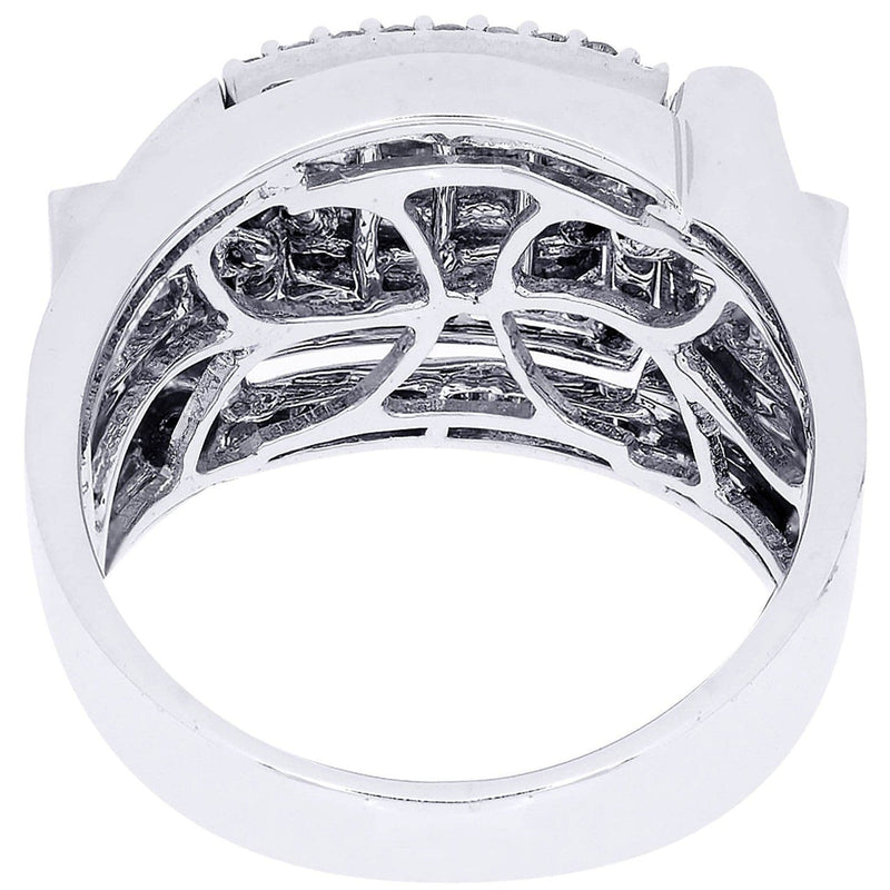 White Gold Mens Diamond Ring| 1.33 Carats| 12.39 Grams