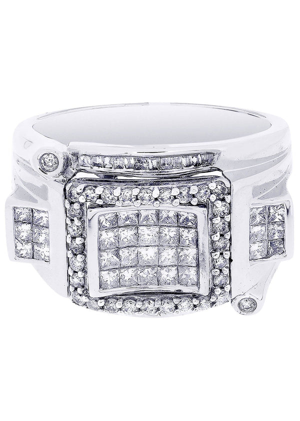 White Gold Mens Diamond Ring| 1.33 Carats| 12.39 Grams