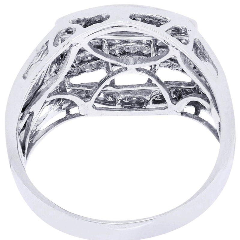 White Gold Mens Diamond Ring| 1.27 Carats| 7.71 Grams