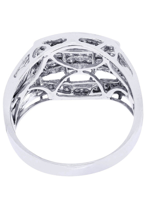 White Gold Mens Diamond Ring| 1.27 Carats| 7.71 Grams