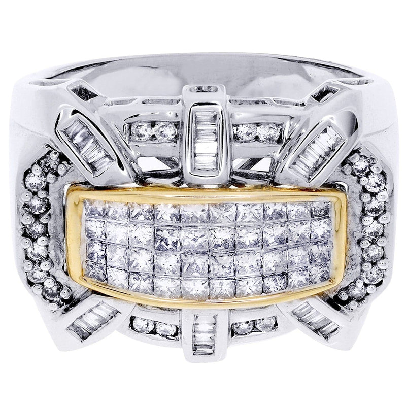 White Gold Mens Diamond Ring| 1.25 Carats| 13.86 Grams
