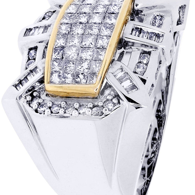 White Gold Mens Diamond Ring| 1.25 Carats| 13.86 Grams