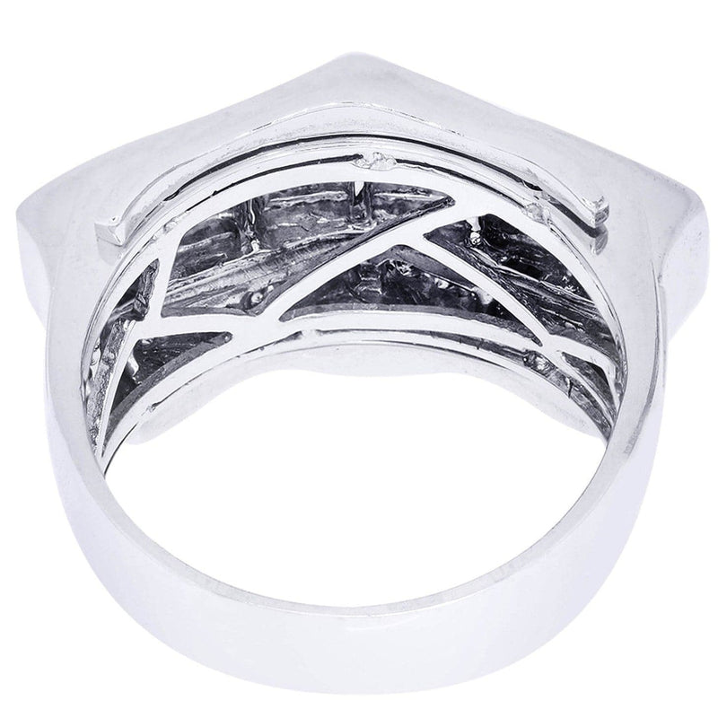 White Gold Mens Diamond Ring| 1.22 Carats| 11.96 Grams