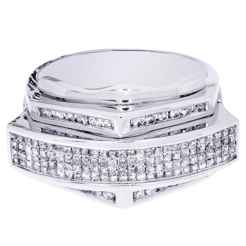 White Gold Mens Diamond Ring| 1.22 Carats| 11.96 Grams