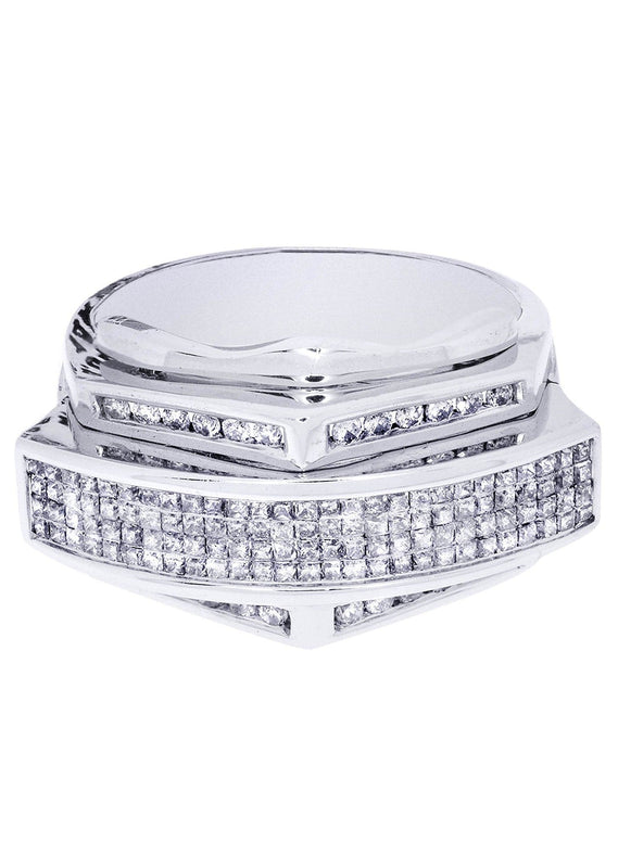 White Gold Mens Diamond Ring| 1.22 Carats| 11.96 Grams