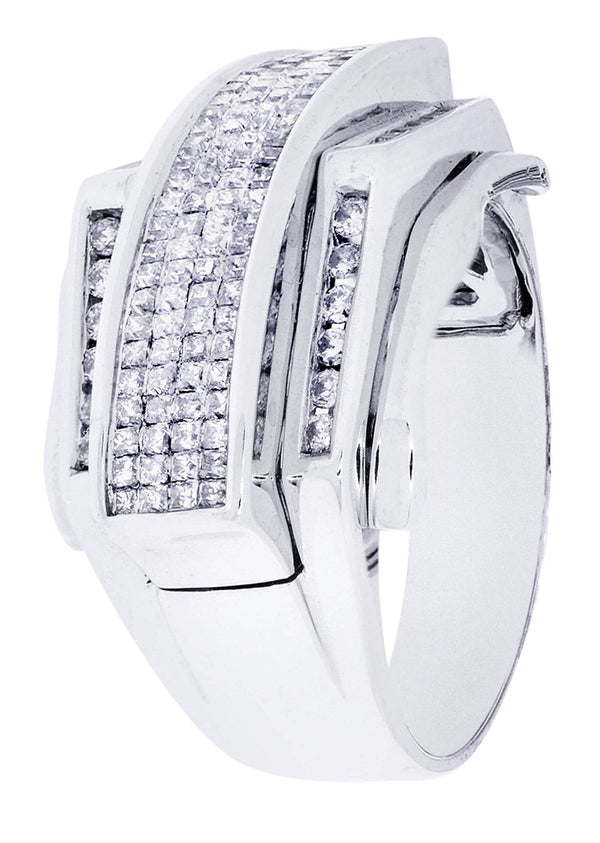 White Gold Mens Diamond Ring| 1.22 Carats| 11.96 Grams