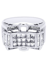 White Gold Mens Diamond Ring| 1.6 Carats| 10.5 Grams