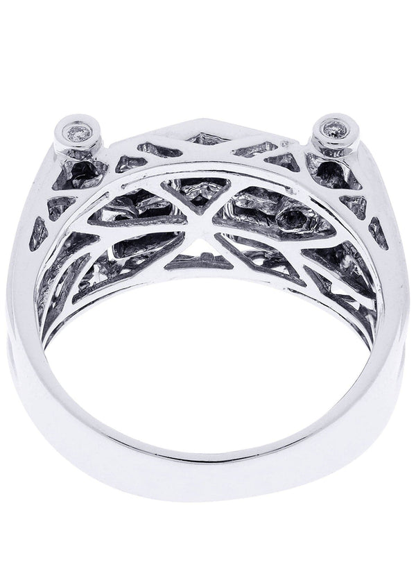 White Gold Mens Diamond Ring| 1.29 Carats| 9.52 Grams