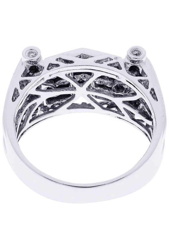 White Gold Mens Diamond Ring| 1.29 Carats| 9.52 Grams