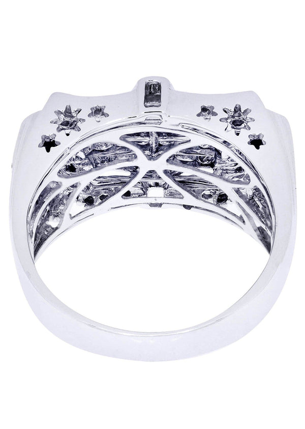 White Gold Mens Diamond Ring| 1.49 Carats| 10.81 Grams