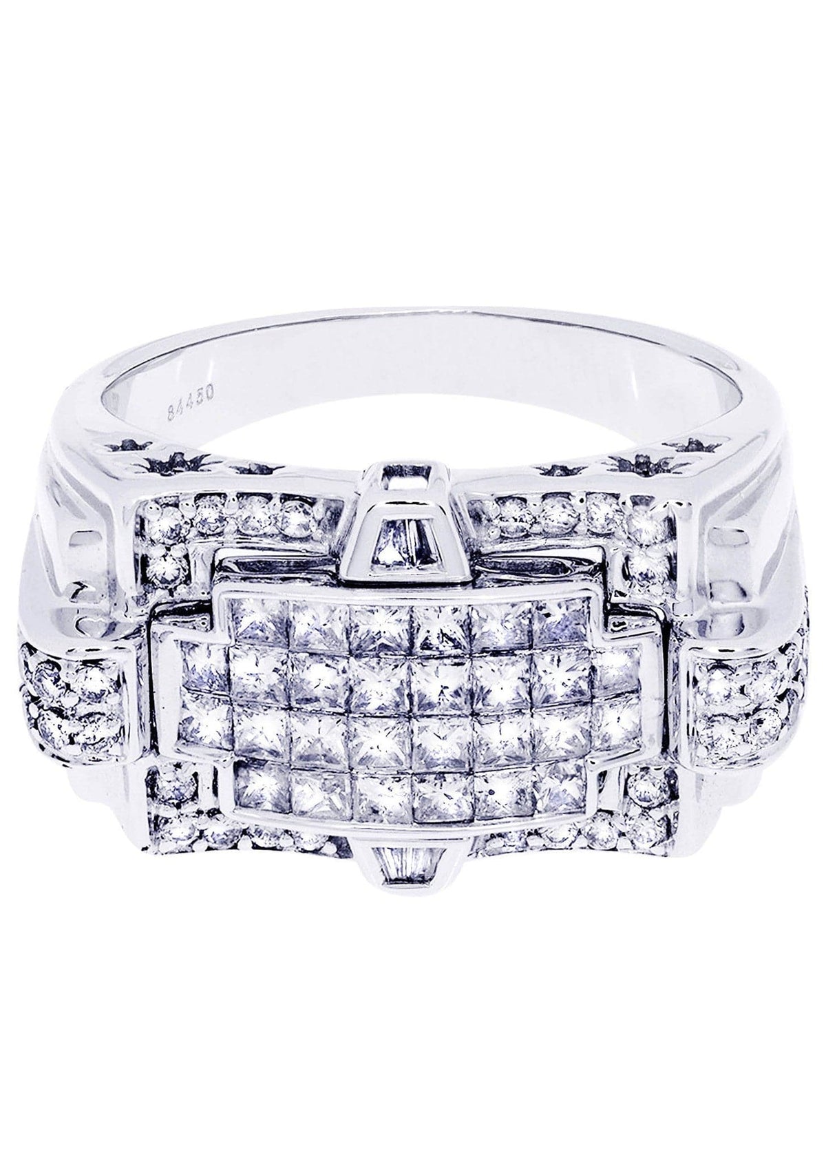 White Gold Mens Diamond Ring| 1.49 Carats| 10.81 Grams