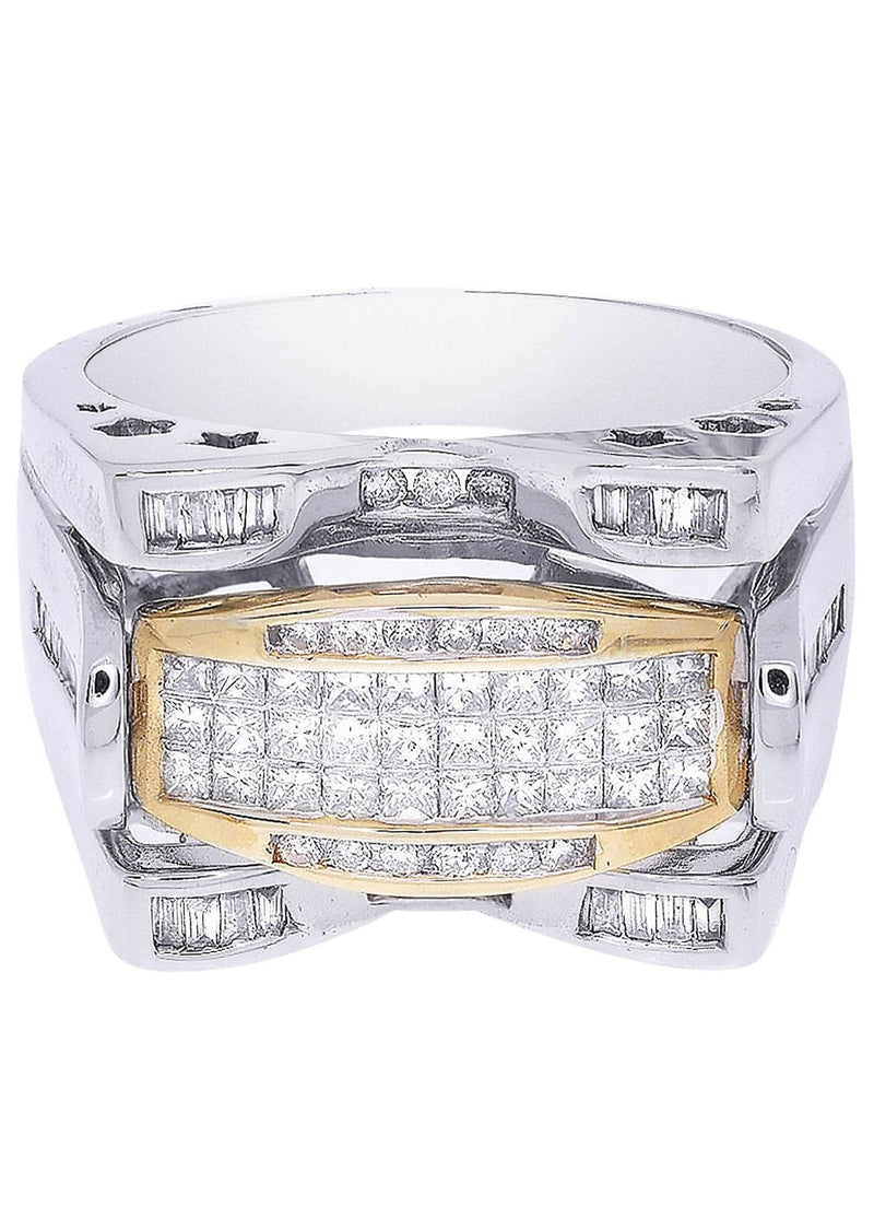 White Gold Mens Diamond Ring| 1.19 Carats| 12.19 Grams