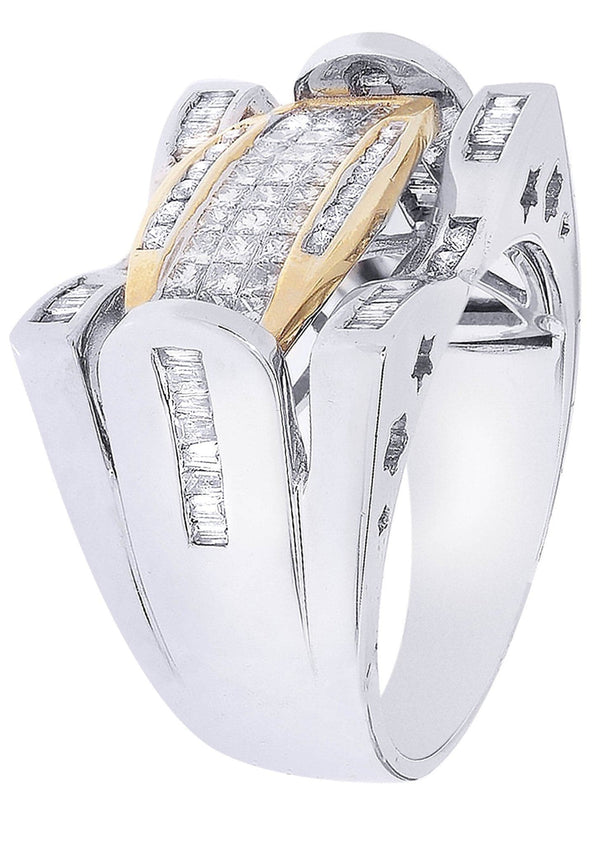 White Gold Mens Diamond Ring| 1.19 Carats| 12.19 Grams