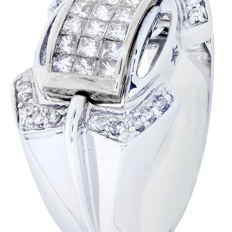 White Gold Mens Diamond Ring| 0.19 Carats| 10.01 Grams