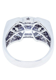White Gold Mens Diamond Ring| 0.19 Carats| 10.01 Grams
