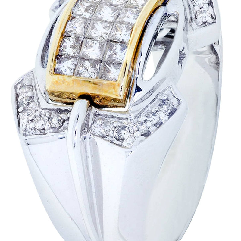 White Gold Mens Diamond Ring| 0.19 Carats| 10.01 Grams
