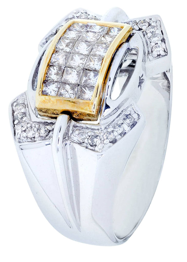 White Gold Mens Diamond Ring| 0.19 Carats| 10.01 Grams