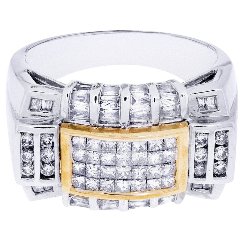 White Gold Mens Diamond Ring| 1.42 Carats| 13.16 Grams