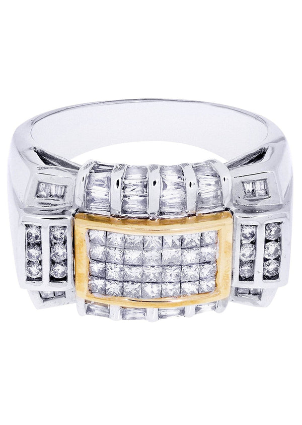 White Gold Mens Diamond Ring| 1.42 Carats| 13.16 Grams
