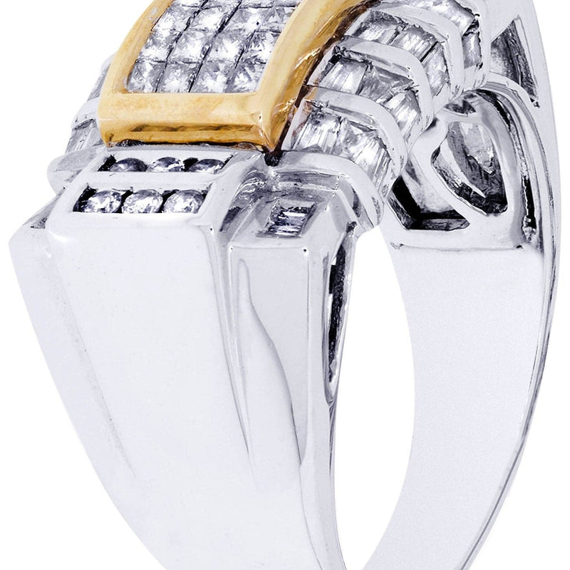 White Gold Mens Diamond Ring| 1.42 Carats| 13.16 Grams