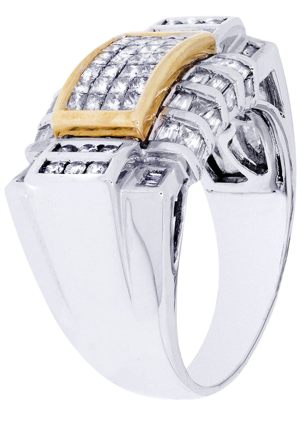 White Gold Mens Diamond Ring| 1.42 Carats| 13.16 Grams