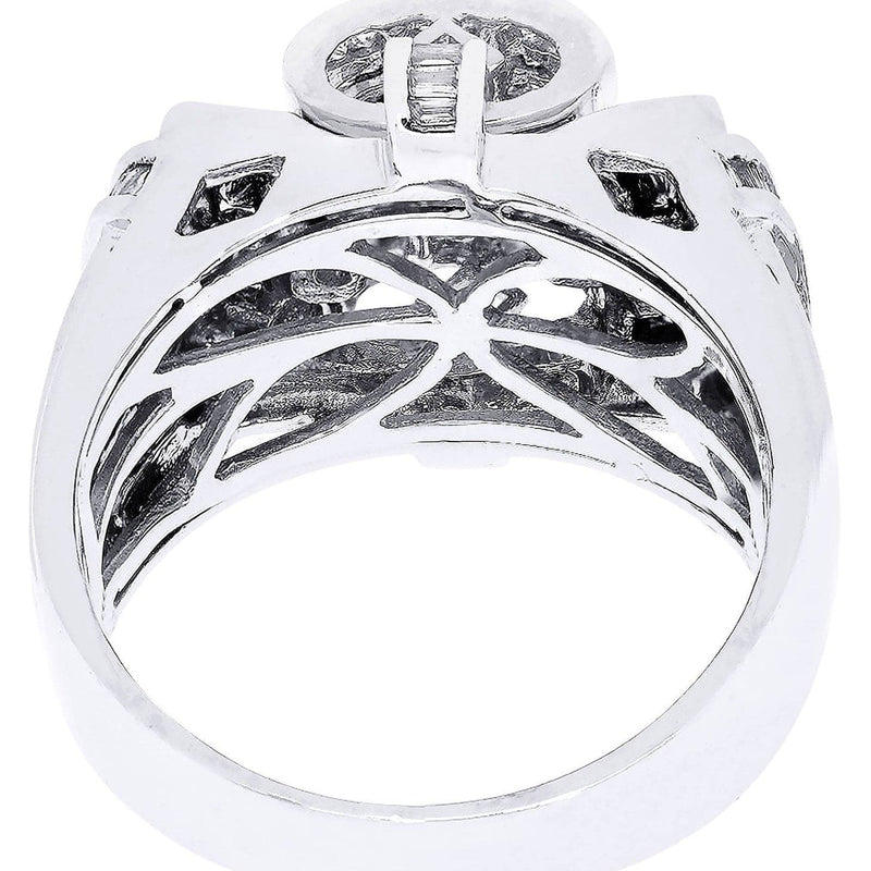White Gold Mens Diamond Ring| 1.61 Carats| 12.16 Grams