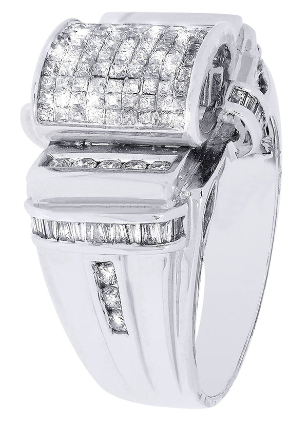 White Gold Mens Diamond Ring| 1.61 Carats| 12.16 Grams