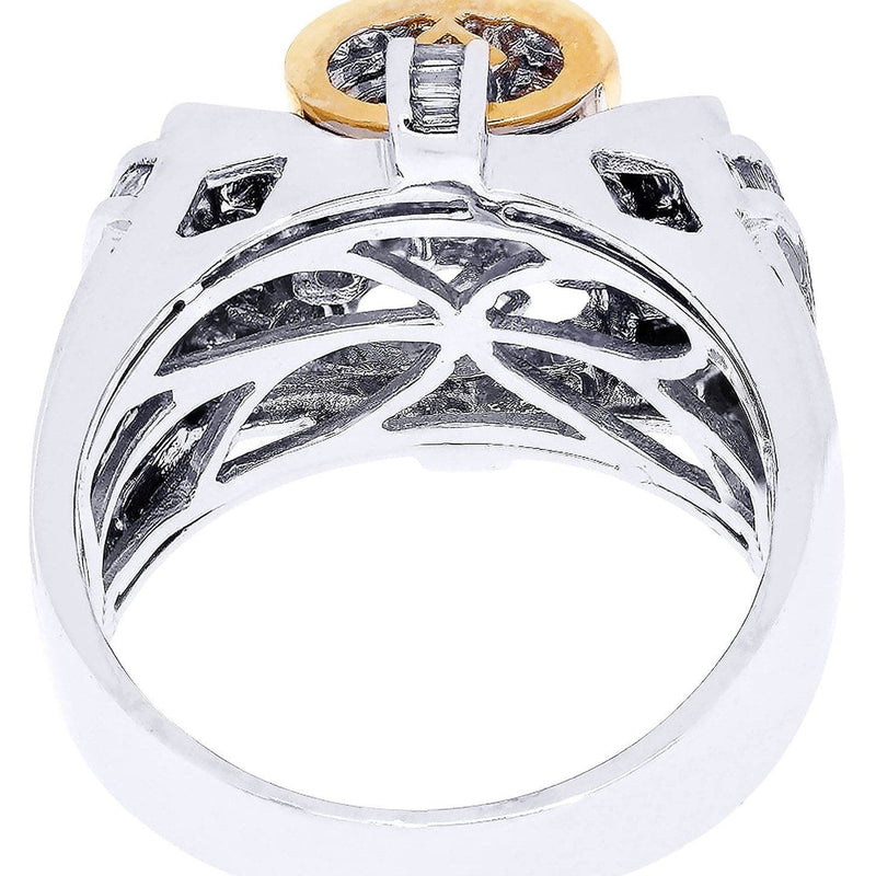 White Gold Mens Diamond Ring| 1.56 Carats| 12.32 Grams