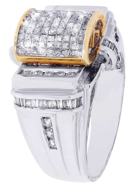 White Gold Mens Diamond Ring| 1.56 Carats| 12.32 Grams