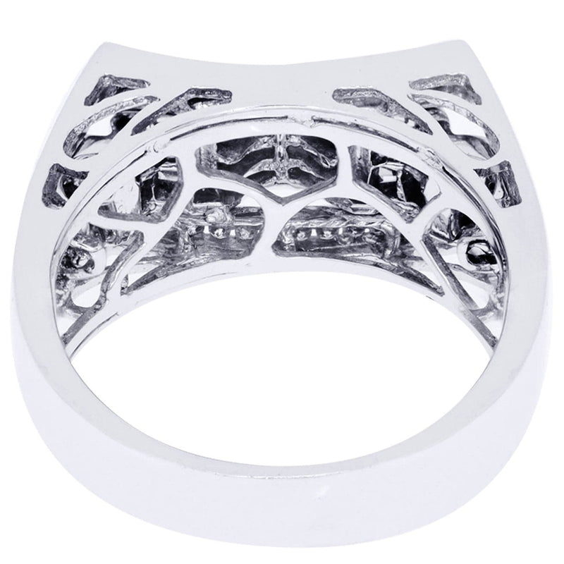 White Gold Mens Diamond Ring| 0.78 Carats| 10.64 Grams