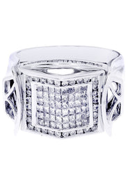 White Gold Mens Diamond Ring| 1.45 Carats| 13.67 Grams